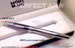 Perfect Replica Montblanc Stainless Steel With Black Flower Pattern Meisterstuck Rollerball Pen